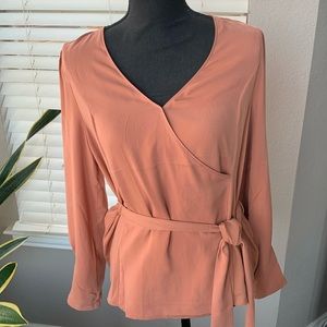 Naked Zebra Wrap Blouse